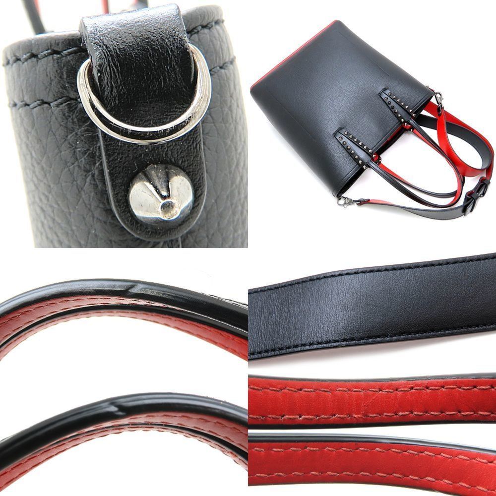 CHRISTIAN LOUBOUTIN Black Leather Bag - Picture 3 of 10